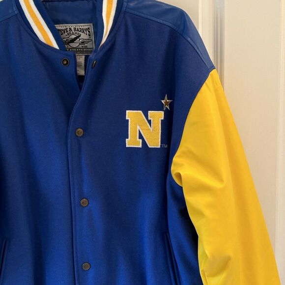 Steve & Barry's Men's Vintage Naval Academy Varsity Jacket Size Large - Picture 7 of 7